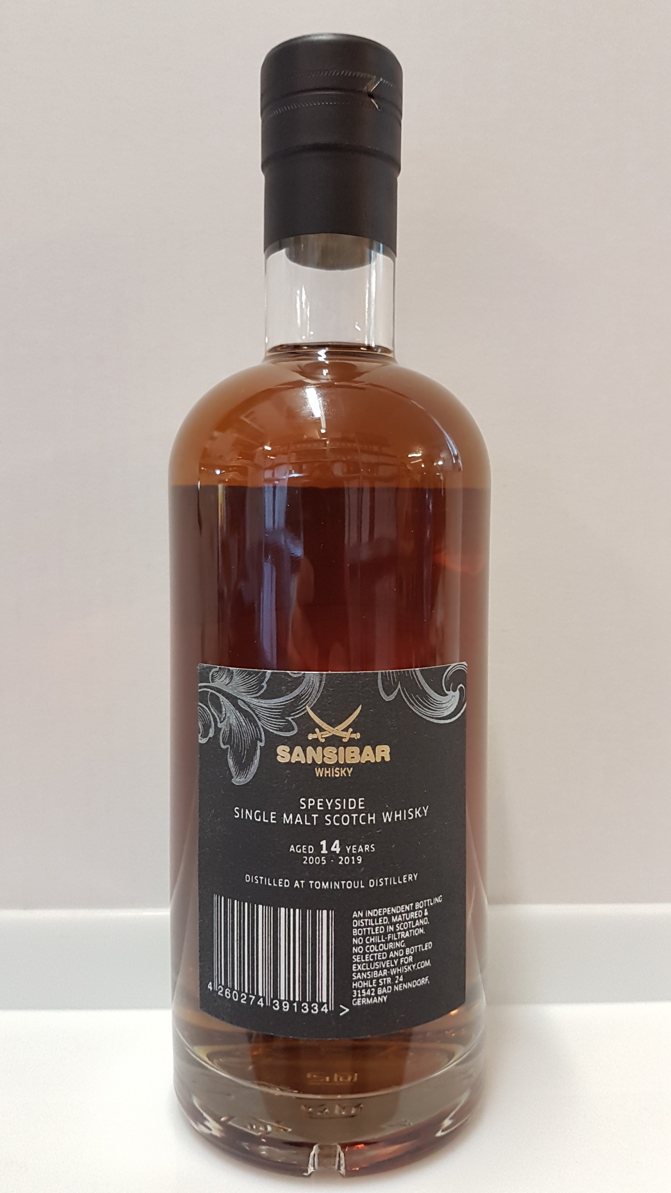 Tomintoul 14y - Chinese Birds Label