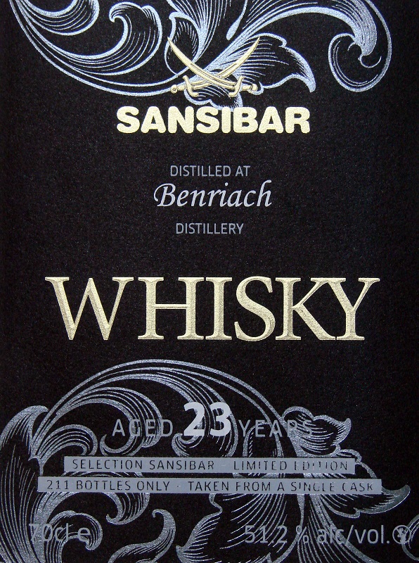 Benriach 23y - Sansibar Classic Label